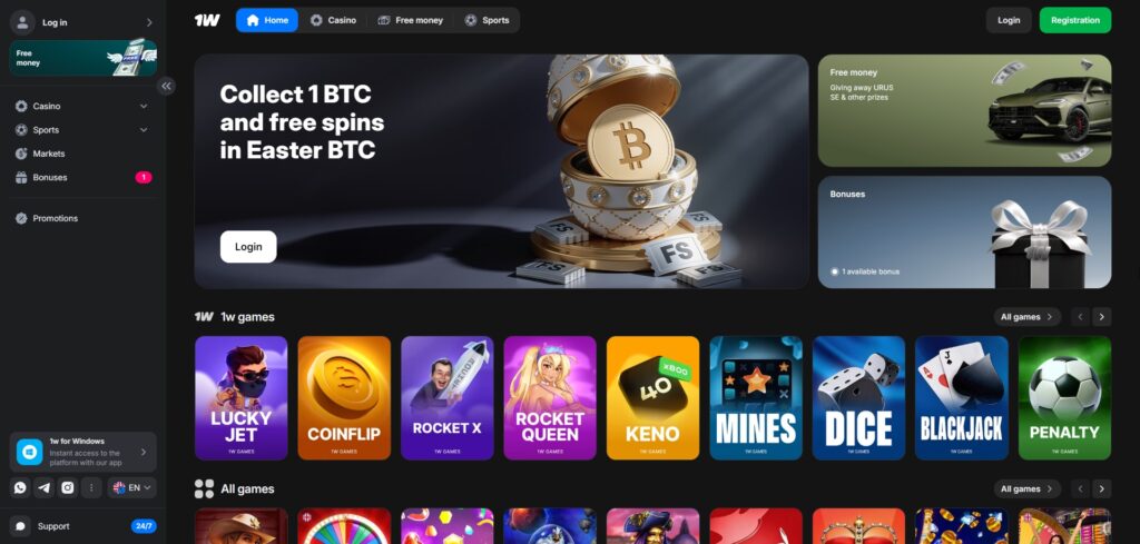 1Win casino Ecuador